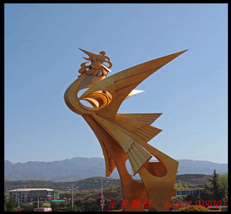 不锈钢翱翔天空 公园动物摆件 不锈钢翱翔天空 公园动物摆件