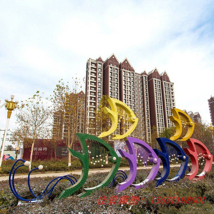 抽象鱼群动物雕塑广场景观雕塑公园摆件不锈钢公园景观雕塑 (1) 抽象鱼群动物雕塑广场景观雕塑公园摆件不锈钢公园景观雕塑 (1)
