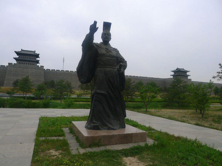 秦始皇铜雕，古代名人铜雕