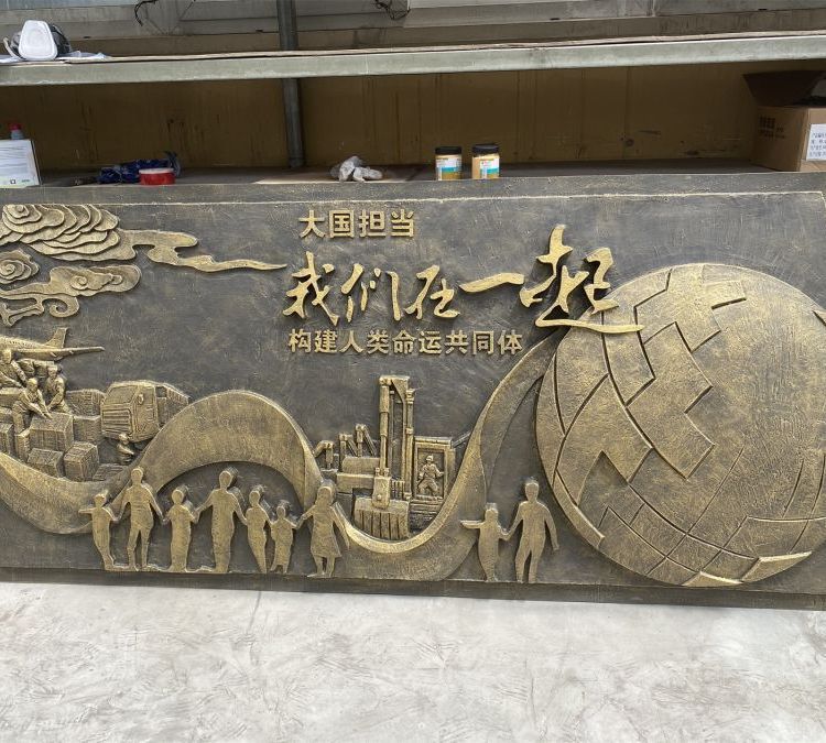 富瑞精典雕塑加工制作 博物馆纪念馆抗疫玻璃钢浮雕 (4)