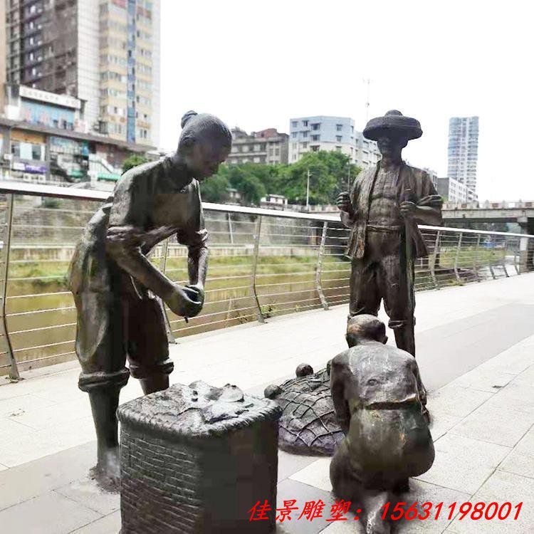 渔民文化雕塑 铸铜人物雕塑 (5) 渔民文化雕塑 铸铜人物雕塑 (5)