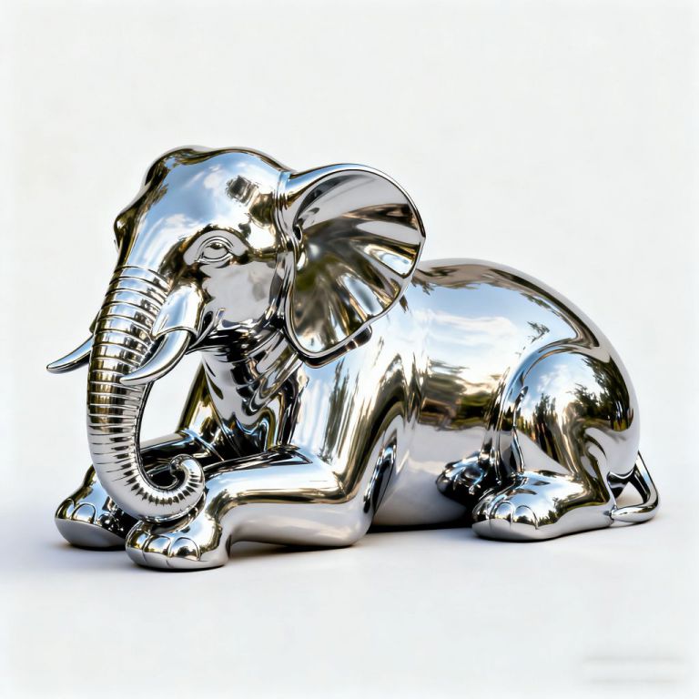 生成镜面大象雕塑 (22)