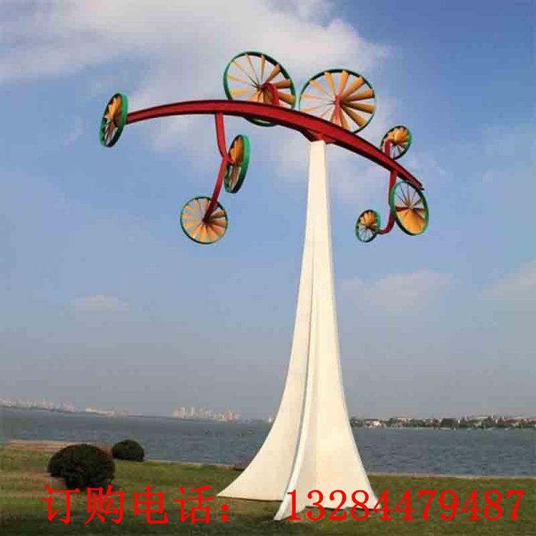 大型不锈钢风车雕塑