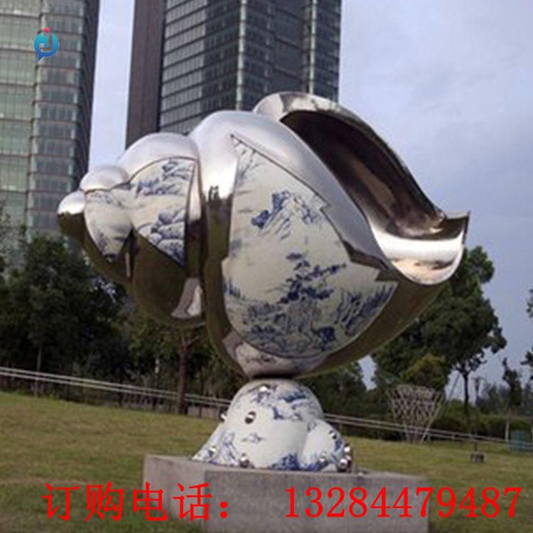 不锈钢大型海螺雕塑