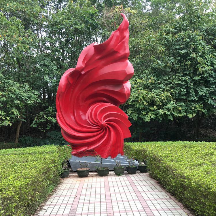 不锈钢抽象旋风雕塑