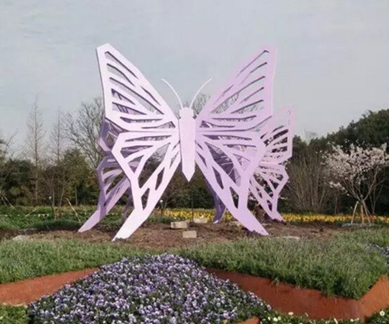 不锈钢镂空蝴蝶公园雕塑
