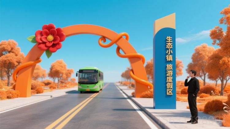 景区大门 不锈钢景观雕塑厂家